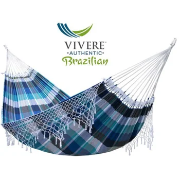 Otantik Brezilyalı Tropikal Hamak-Çift (Marina) kamp hamak sandalye salıncak salıncak hamak dış mekan mobilyası