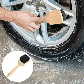 Oto Lastik Jant Fırça Tekerlek Göbeği Temizleme Fırçaları Araba Tekerlekleri Detaylandırma Temizleme Aksesuarları Siyah Beyaz Lastik Oto Yıkama Aracı