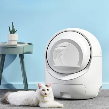 Otomatik Kapalı Büyük Kedi Yatak Örtüleri Kendi Kendini Temizleyen Eğitim Uygun Kedi Yatak Örtüleri Villa Kapalı Kedi Tuvaleti Ürünleri WZ50CB