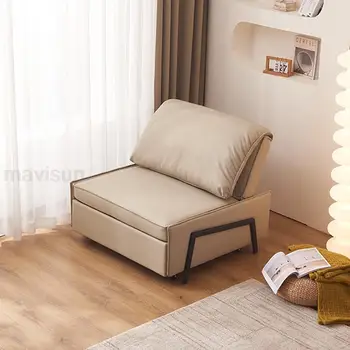 Oturma Odası Tek Eğlence Kanepe Çıkarılabilir Ayak Pedalı Cabrio Yatak Accent Sandalye Bir Recliner deri kanepe yatak Mobilya
