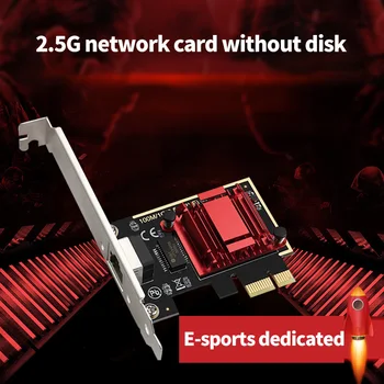 oyun Gigabit PCI-E Ağ Kartı Ethernet PCI Express Adaptörü oyun adaptif Masaüstü RJ-45 lan kartı 2.5 Gbps RTL8125B çip