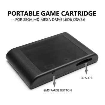 Oyun Kartuşu Hafıza Kartı Adaptörü Depolama Yanan Kart Sega OSV3. 6/3. 8 Sürüm Taşınabilir Flash Kart Desteği SD Hafıza Kartı