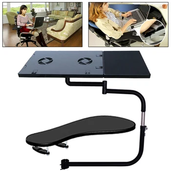 Paslanmaz Çelik Kelepçe Klavye Desteği laptop standı spor Sandalye Fare Masa Çok Yönlü