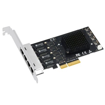 PCI Express Ağ Kartı Adaptörü 4 Port 2500Mbps Gigabit 10/100 / 1000Mbps RTL8125B RJ45 Kablolu Bilgisayar PCIE PCI-E 2.5 G LAN Dongle