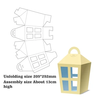 Pencere Hediye Mini 3D Kutusu Metal Kesme Ölür için Yeni 2022 Scrapbooking Kağıt Yapımı Çerçeve Kart Craft Malzemeleri Hiçbir Damga
