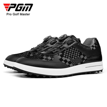 PGM XZ224 Erkekler Golf spor ayakkabı Topuzu Ayakabı Nefes Örgü Mikrofiber Deri Anti-Yan Kayma Su Geçirmez Spor Ayakkabı 39-45 Metre