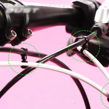 Plastik Vites Hattı Bisiklet Bisiklet Parçaları 360 Derece Rotasyon Toka S tarzı Klipler Kablo Klipsi Konut Toka
