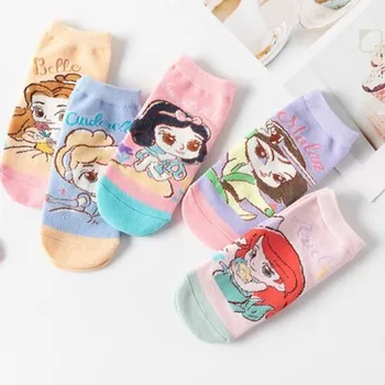 Prenses Düz Düşük Tüp Çorap Ebeveyn-çocuk Karikatür Güzel Rahat Çorap Kadın