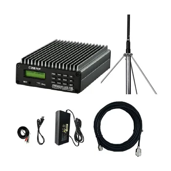 Profesyonel CZE-15B 0-15W Ayarlanabilir FM Stereo Verici Yayın Radyo İstasyonu TNC Konektörü