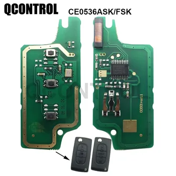 QCONTROL 433 MHz 3 Düğmeler Uzaktan KeyCircuit Kurulu 433 MHz için Fit CİTROEN Berlingo Picasso Araç Oto (CE0536 ASK/FSK)