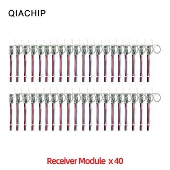 QIACHIP 40 adet 433.92 Mhz Evrensel Kablosuz DC 3.6 V-24 V Uzaktan Kumanda Anahtarı 1 CH RF Röle Alıcı led ışık Kontrolörü DIY Kiti
