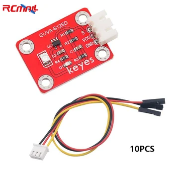 RCmall 10 ADET GUVA-S12SD 3528 Ultraviyole UV Sensörü Keyes Arduino için Mikro: bit UV Endeksi Algılama Akıllı Giyilebilir