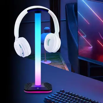 RGB ışıkları kulaklık Standı Kulaklık Tutucu tüm kulaklıklar oyuncular PC aksesuarları masa lambaları Kulaklık Lamba Tutucu Üsleri