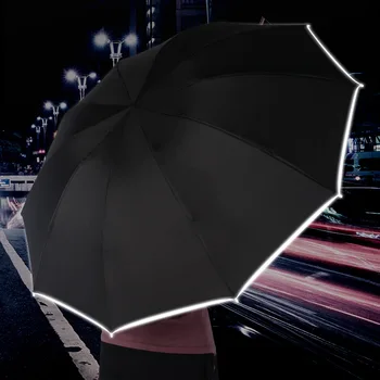 Rüzgar geçirmez Çift Katmanlı Dayanıklı Şemsiye Tam Otomatik Yağmur Erkekler Kadınlar Lüks İş Erkek Büyük Şemsiye Şemsiye