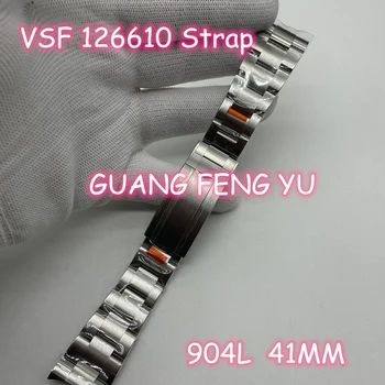 Saat Aksesuarları VSf Fabrikası 126610 904L Çelik Kayış, 41MM En iyi Versiyon. Navlun Ücretsiz