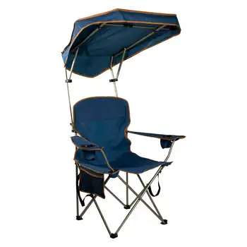 Sandalye Max Gölge Ayarlanabilir Katlanır kamp sandalyesi-Mavi Taşınabilir Kamp Seyahat Plaj Balıkçılık Sandalye Katlanabilir Tabure