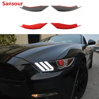 Sansour Araba Ön Sis İşık Lambası Dekorasyon ayar kapağı Günışığı sis lambası Dönüş Sinyali ile stil Ford Mustang 2018 İçin
