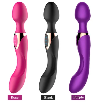 Seks Shop 10 Modları Sihirli Değnek Vibratör bayanlara Seks Oyuncakları Pussy Masaj Klitoris Stimülatörü Yetişkin Çift Motorlu Sextoy Seks Oyuncak