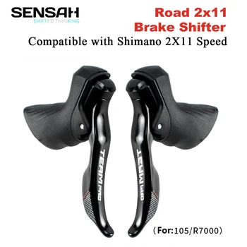SENSAH TAKIMI PRO 2X11 Hız Yol Bisikletleri Değiştiren STI Fren Kolu Yol Bisiklet Attırıcı Shimano 105 R7000 R8000 Bisiklet Parçaları
