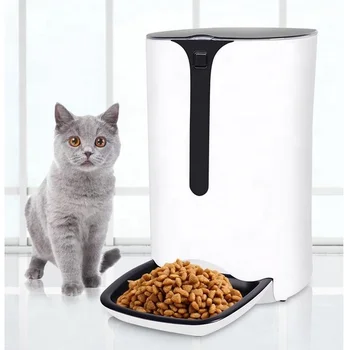Ses Kaydı İle otomatik evcil hayvan besleyici Pet Köpek kedi maması Dağıtıcı Köpek mama besleyici