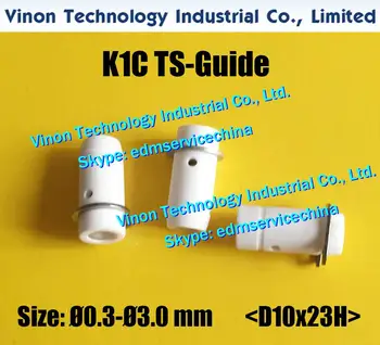 Sodic k KIC, Matra Bohrteufel,Charmilles SH2 serisi edm delme makineleri için seramik TS Kılavuzu Ø2.9mm (D10x23H) 