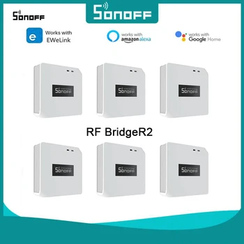 SONOFF RF BridgeR2 Kablosuz Ağ Geçidi Wifi 433 MHz Akıllı Hub RF Köprü Desteği eWeLink Alexa Google Ev SONOFF PIR3-RF DW2-RF