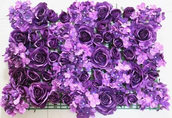 SPR Ücretsiz Shipping-purple-10pcs / lot Yapay ipek gül çiçek duvar düğün arka plan çim / ayağı yol kurşun pazarı dekorasyon