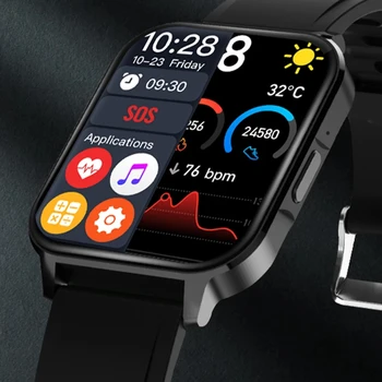 ST10D akıllı saat Tam Dokunmatik 1.7 in Ekran Müzik Çalar egzersiz kalp atışı takip cihazı Erkek Kadın Bilezik Spor Su Geçirmez Smartwatch