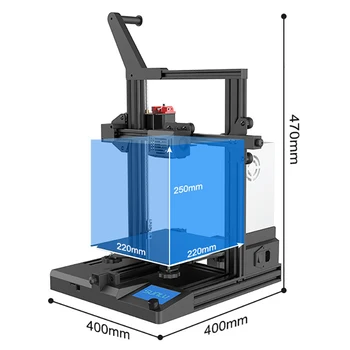 SUNLU Terminator-3 3D yazıcı Yüksek hassasiyetli baskı 3D yazıcı filament Otomatik tesviye Fiş algılama yazıcı 3D