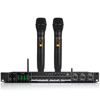 SUX-FX8A Fabrika Toptan Aile Karaoke Kablosuz Mikrofon El Profesyonel Kablosuz Ses İşlemcisi ile bluetooth
