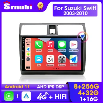 Suzuki Swift için Srnubı Android 11 Araba Radyo 2003 2005 2006 2007 - 2010 Multimedya Oynatıcı 2 din Caplay Stereo GPS DVD Hoparlörler