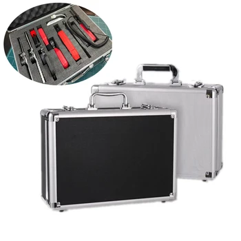 Taşınabilir Darbe Dayanıklı Kutu Depolama Kamera Bavul Güvenlik Alüminyum Kutu Sünger Araç Ekipmanları Alet Alet Çantası Durumda