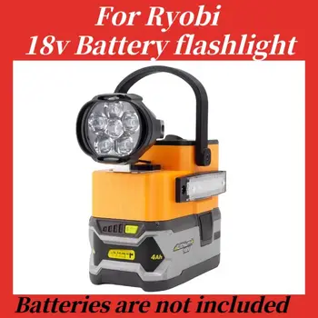 Taşınabilir el feneri için Ryobi pil 18V kamp malzemeleri aydınlatma çalışma acil durum ışıkları (piller hariç)