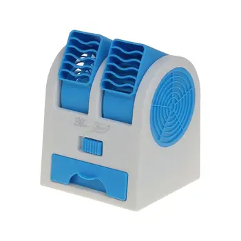 Taşınabilir Mini Bladeless Fan Ayarlanabilir Çift Hava Çıkışı Masaüstü USB Soğutma Fanı