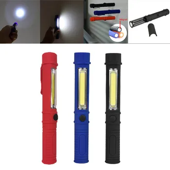 Taşınabilir Mini COB El Feneri Led Onarım Çalışma ışıklı fener Manyetik Penlight Lambası Lanterna Muayene ışıkları Açık Kamp İçin