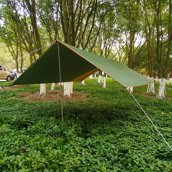Tente Su Geçirmez Tarp Çadır Gölge Ultralight Bahçe Gölgelik Güneşlik Açık Kamp Hamak Yağmur Fly Plaj Güneş Barınak