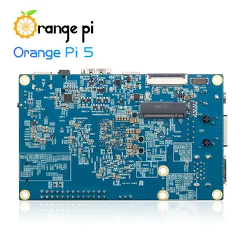 Turuncu Pi 5 4 8 16GB RK3588S PCIE Modülü Harici WiFi + BT Alıcısı Gigabit Ethernet SSD Tek Kartlı İsteğe Bağlı Akrilik
