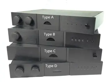 Tüm Alüminyum güç amplifikatörü Şasi Klon NAIM NAP150 NAP200 Kılıfı DIY HıFı Ses Preamp Muhafaza