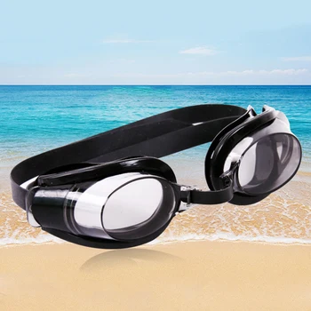 Unisex yüzme gözlükleri HD Temizle Su Geçirmez Anti-sis Yüzmek Gözlük Anti-Uv Erkek Kadın Gözlük Spor Mayo Kulak Tıkacı ile