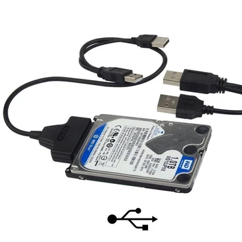 USB 2.0 SATA 22 Pin 7 + 15 Pin Adaptör Kablosu için 2.5 