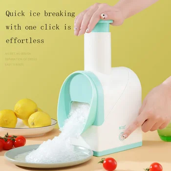 USB DIY Buz Kırıcı Manuel Taşınabilir buzlu içecek makinesi ev Kar Koni Smoothie Buz blok yapma Makinesi Buz Tıraş Makinesi