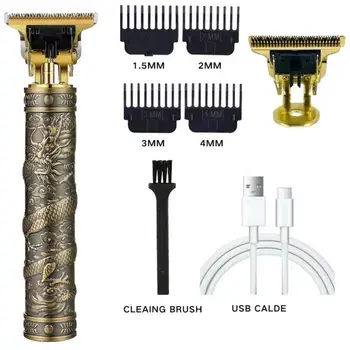 USB Şarj Edilebilir Elektrikli Tıraş Makinesi Sakal Berber Yetişkin Saç Kesme Makinesi T9 Elektrikli Saç Kesme Saç Düzeltici Erkekler İçin