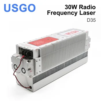 USGO 30 W DAVI CO2 RF Lazer Tüp 10.6/9.3/10.2 um Metal CO2 lazer tüp D35 İçin CO2 lazer oyma ve işaretleme makinesi