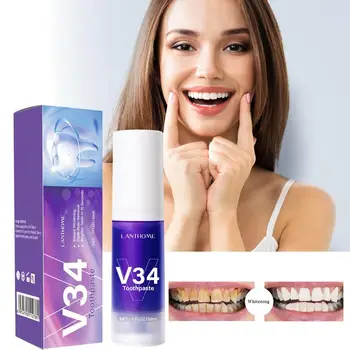 V34 Serisi Diş Temizleme Köpüğü Diş Beyazlatma Diş Macunu Temiz Dişler Taze Nefes Diş Macunu Beyaz Diş Temizleme Ürünleri