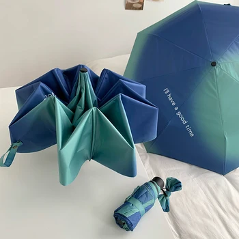 Veranda Vintage Şemsiye Kat Zarif Ultralight Tasarımcı Şemsiye Kızlar İçin Mini Sevimli Sombrillas Para Lluvia Y Sol Yağmur Ekipmanları