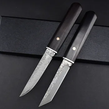 VG 10 Şam Samuray Ölçekli Kendini savunma Açık bıçak sapı Et Koleksiyonu Abanoz Keskin Bıçak Flipper Sıfır Edc Bıçaklar Katlanır