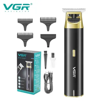 VGR saç düzeltici V957 USB şarj edilebilir saç kesme berber makası yağ kafa beyazlatma gravür saç oyma kesme makinesi