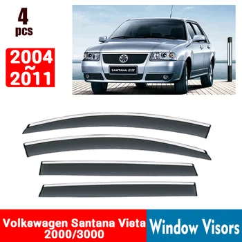 Volkswagen Santana Vista 2000 3000 2004-2011 İÇİN Pencere Siperliği Yağmur Koruma Windows yağmur kılıfı Saptırıcı Tente Kalkanı Havalandırma Koruma