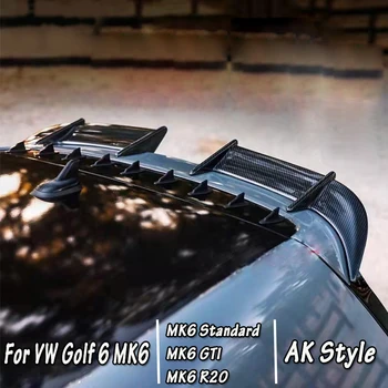 VW Golf 6 için GTI R Golf MK6 GTI R AK Stil ABS Araba arka çatı spoileri Kanatları ABS Arka Bagaj Çatı Dudak Spoiler Araba Aksesuarları