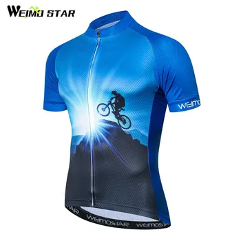 Weimostar Dağ Bisikleti Bisiklet Jersey Gömlek Yaz Nefes Bisiklet Giyim Pro Team MTB Bisiklet jarse bluz Maillot Ciclismo
